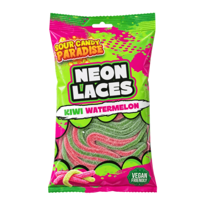 Hovedbilde Sour Candy Paradise Neon Laces Kiwi Watermelon ...