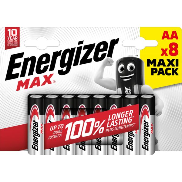 Batteri Max AA Energizer 8pk.