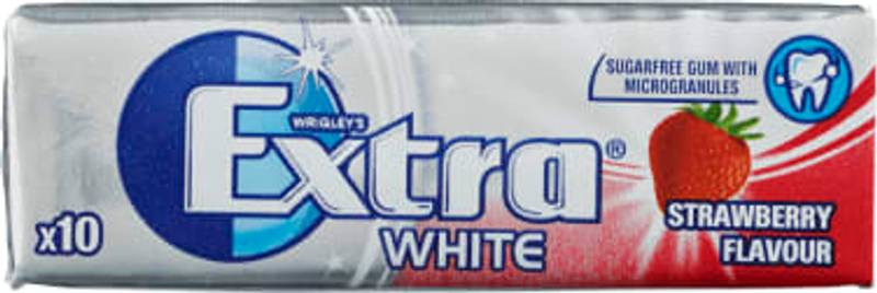 EXTRA Strawberry Flavour White14g.