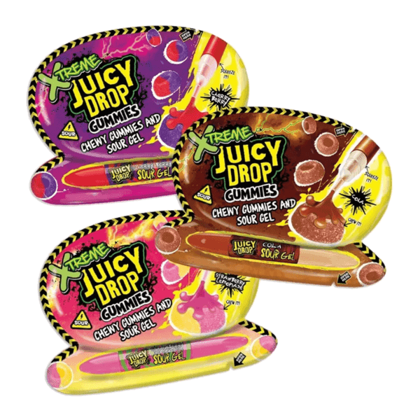 Juicy Drop Gummies Xtreme 57g*12st. Hele Eske