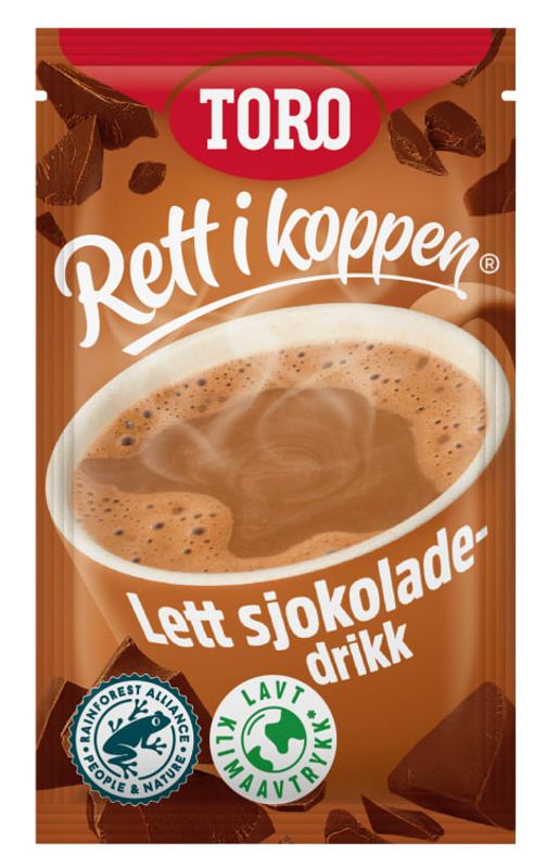 Sjokoladedrikk Lett Rett i Koppen Toro 14g.
