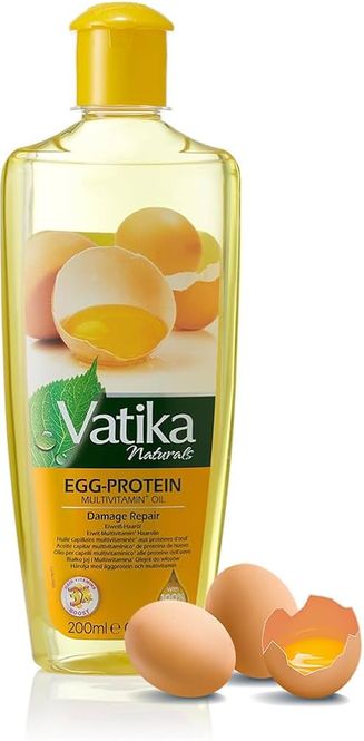 Hovedbilde Vatika Hårolje Egg Protein  200ml.