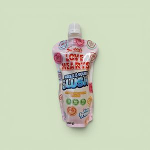 Hovedbilde Slush Freeze&Squeeze Love Hearts Squashies 250ml.