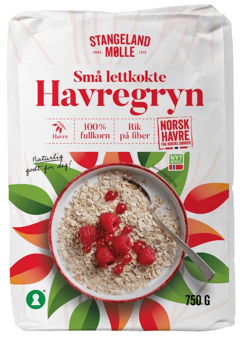Hovedbilde Havregryn Små 750g Stangeland Mølle