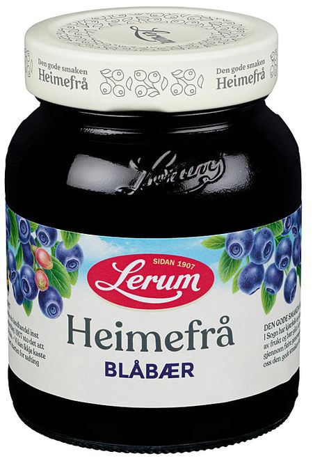 Hovedbilde  Lerum Heimefrå Blåbær 390g.