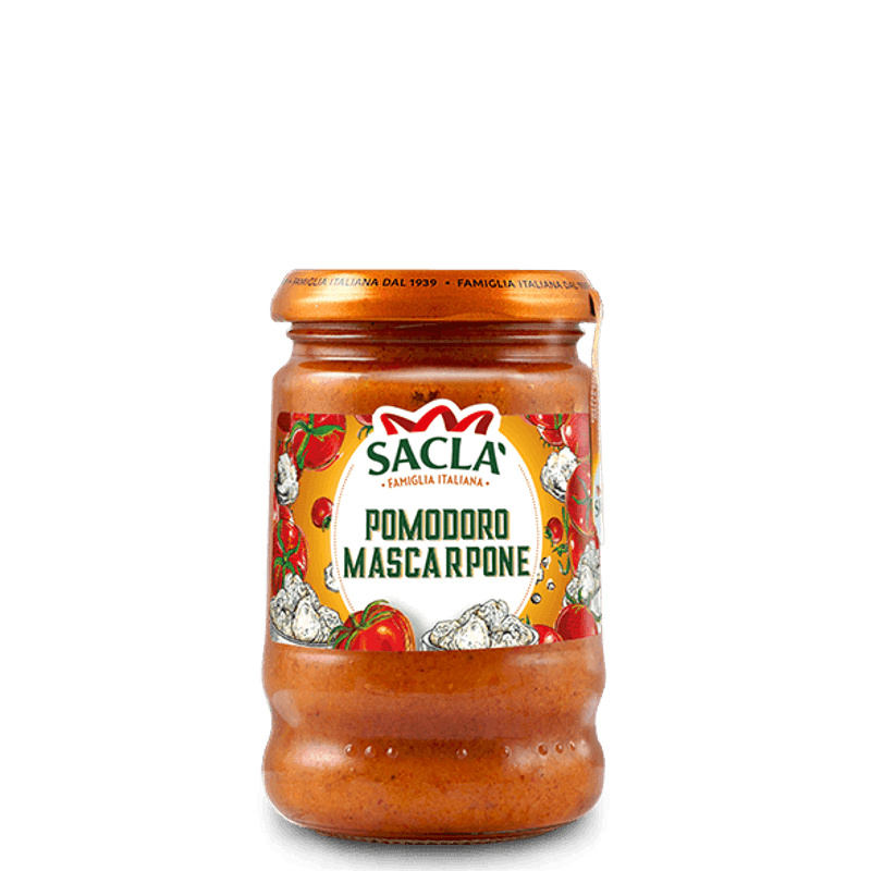 Sacla Pastasaus Tomat& Maskarpone 190g.