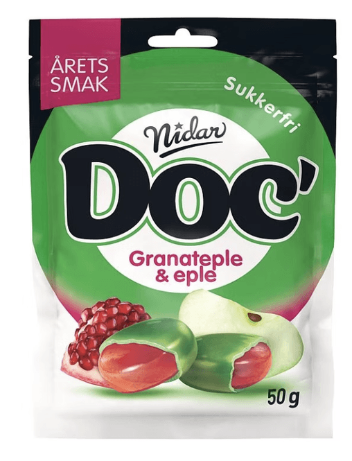 Hovedbilde Doc Granateple& Eple 50g./Dato