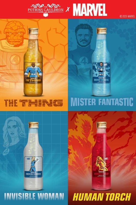 Marvel Fantastic Four - Human Torch Mixed Fruit Soda 330ml.