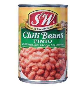 Hovedbilde S&W B&oslash;nner Chili Pinto 439g.