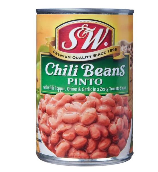 S&W Bønner Chili Pinto 439g.