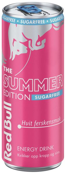  Red Bull Energy Drink Hvit Ferskensmak 250ml.