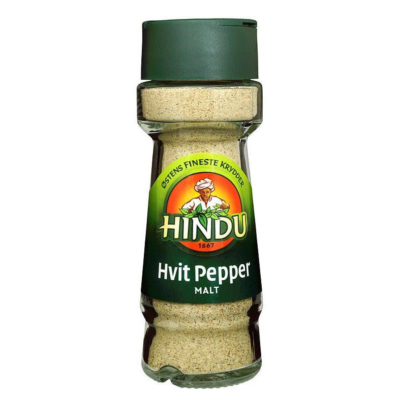 Hindu Hvit Pepper Malt  50g.