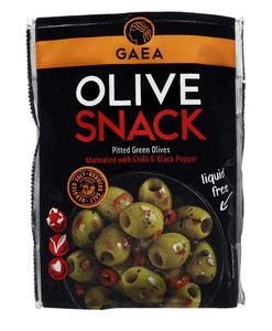 Hovedbilde Gaea Oliven Snacks Chili & Svart Pepper 65g./ ...
