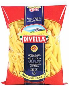 Hovedbilde Divella Penne Ziti Rigate Pasta 500g.
