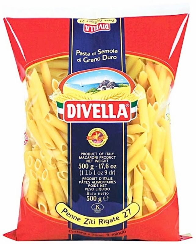 Divella Penne Ziti Rigate Pasta 500g.