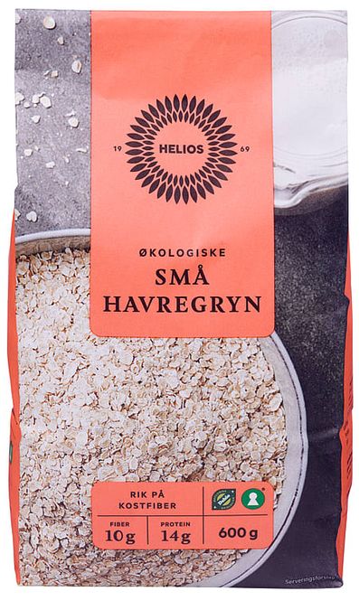 Hovedbilde Havregryn Små Økologisk Helios 600g.
