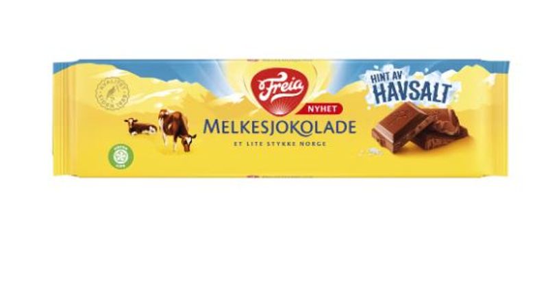 Freia Melkesjokolade Havsalt 200g.