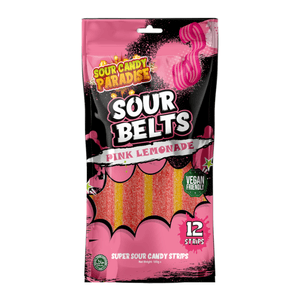 Hovedbilde Sour Belts Pink Lemonade 100g./ Halal-Vegan