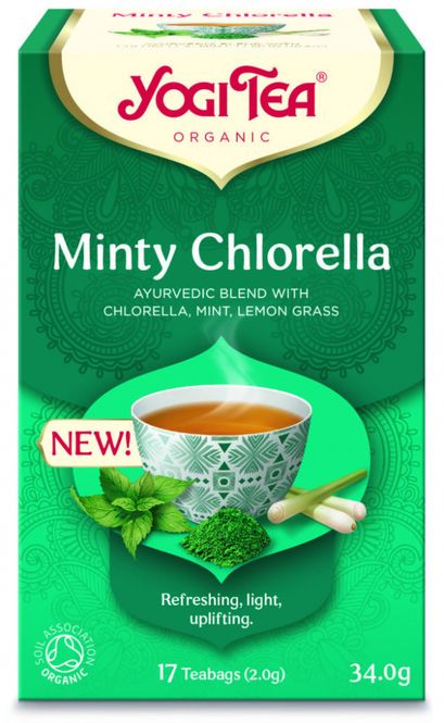 Hovedbilde Yogi Tea Minty Chlorella Økologisk 17tp.