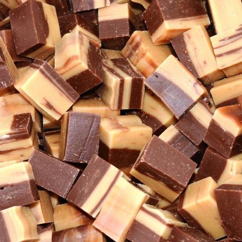 Vanilje/sjokoladefudge 2kg.