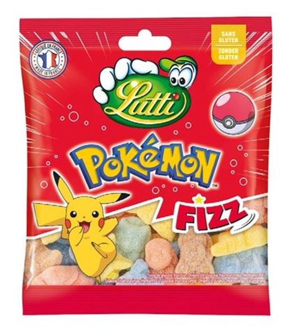 Hovedbilde Lutti Pokemon Fizz 100g.