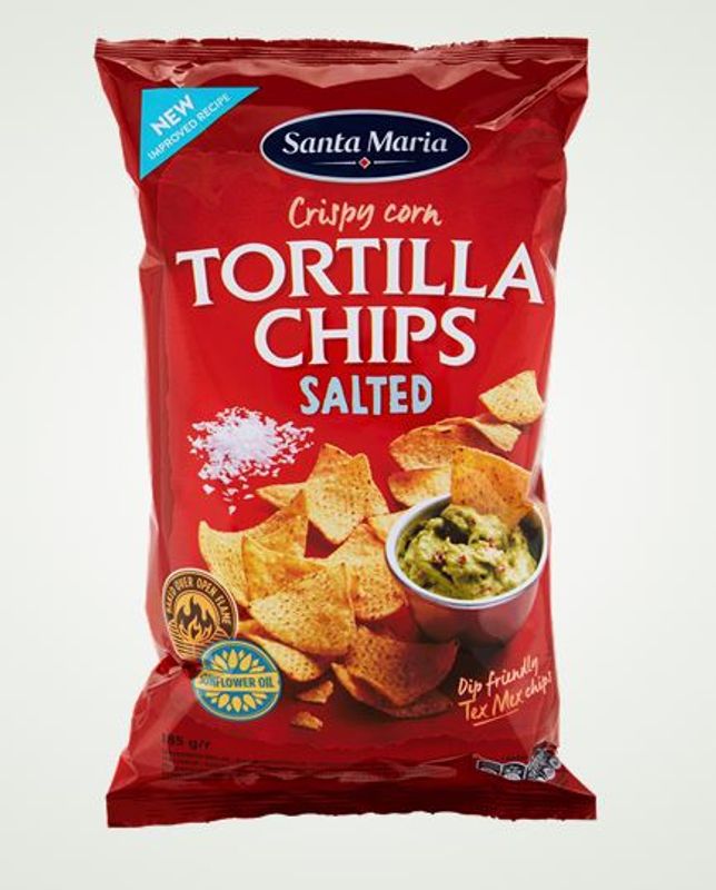Santa Maria Tortilla Chips Saltet 185g.