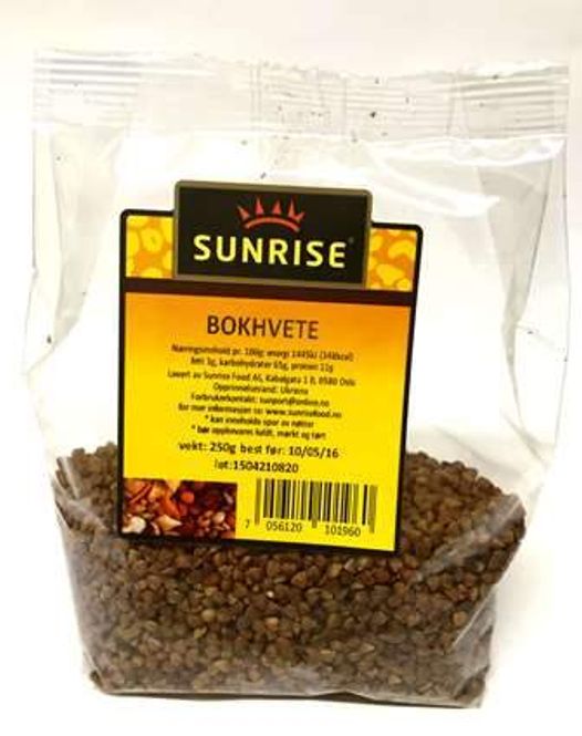 Hovedbilde Bokhvete Helkorn Sunrise 250g.