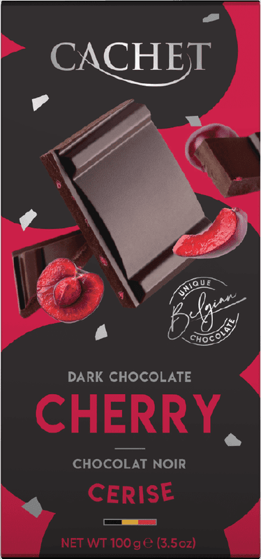 Cachet Dark Chocolate Cherry 100g.