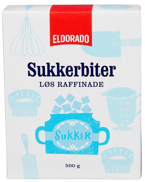 Sukkerbiter  Løs Raffinade Eldorado 500g.