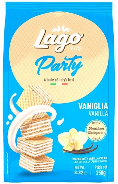 Wafer Vanilla Cream Lago 250g.