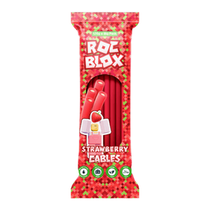Hovedbilde Rocblox Strawberry Cables 170g./ Halal