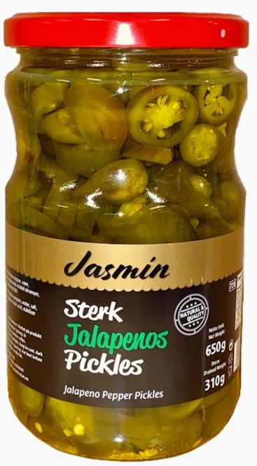 Hovedbilde Jasmin  Jalapenos  Sterk Pickle  650g.