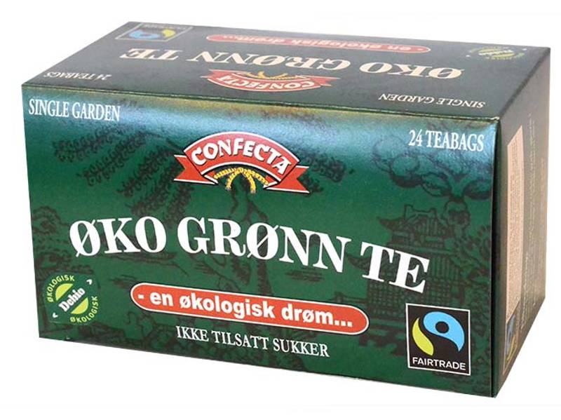Confecta Grønn Økologisk Te 24tp.