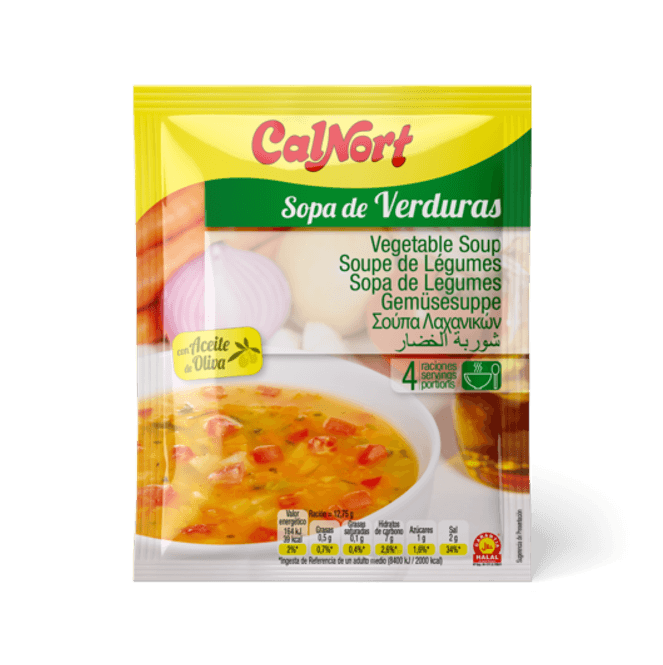 Hovedbilde Calnort Grønnsakersuppe Pulvermiks 51g.