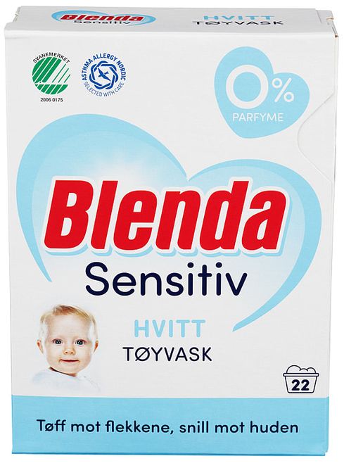 Hovedbilde Blenda Sensitive Hvitt Pulver 950g.