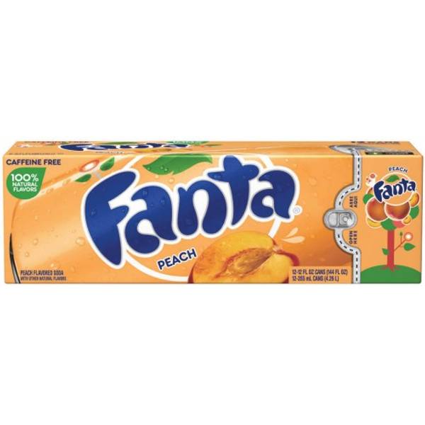 Fanta Peach 355ml.  USA