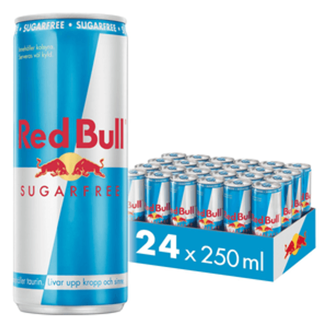 Hovedbilde Red Bull Energy Drink Sukkerfri 250ml.