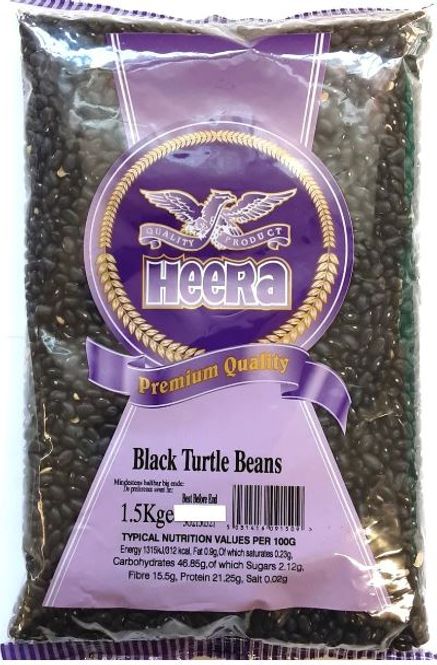 Hovedbilde Heera Black Beans ((Svart Bønner))  1,5kg.