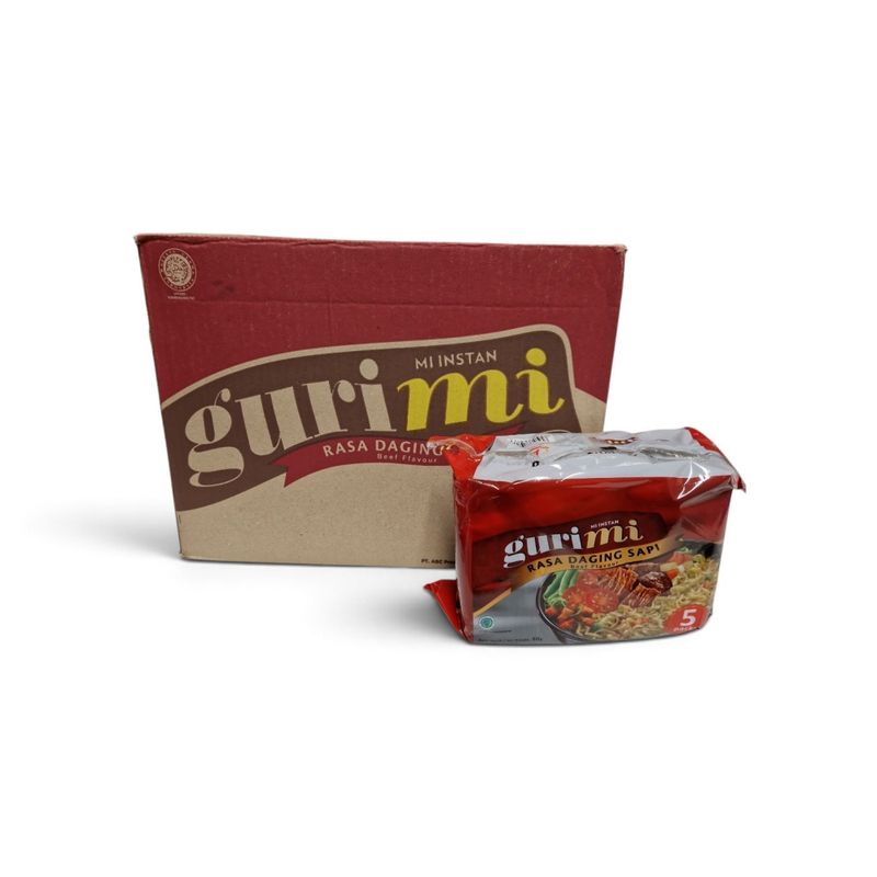 Gurimi Nudler m/Biffsmak 60g*5*8pk./Hele Kartong-Dato