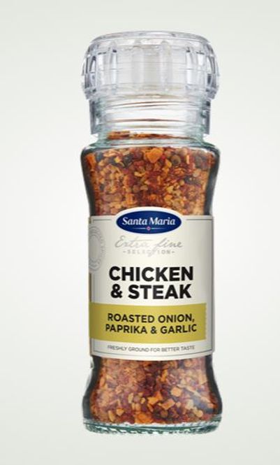 Hovedbilde Chicken&Steak Kvern Santa Maria 75g.