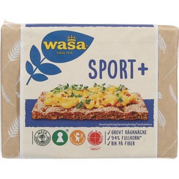 Wasa Sport+ Knekkebrød 230g.