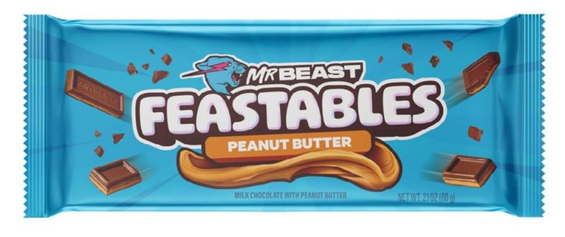  Mr Beast Feastables Peanut Butter 60g.
