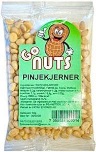 Hovedbilde  GO NUTS PINJEKJERNER 50g.