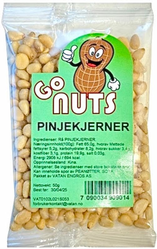  GO NUTS PINJEKJERNER 50g.