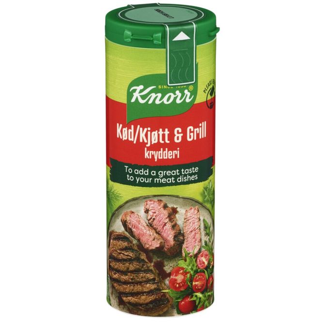 Hovedbilde Knorr Kjøtt& Grill Krydder 88g.
