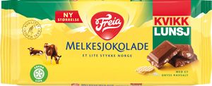 Hovedbilde Melkesjokolade Kvikk Lunsj 100g.