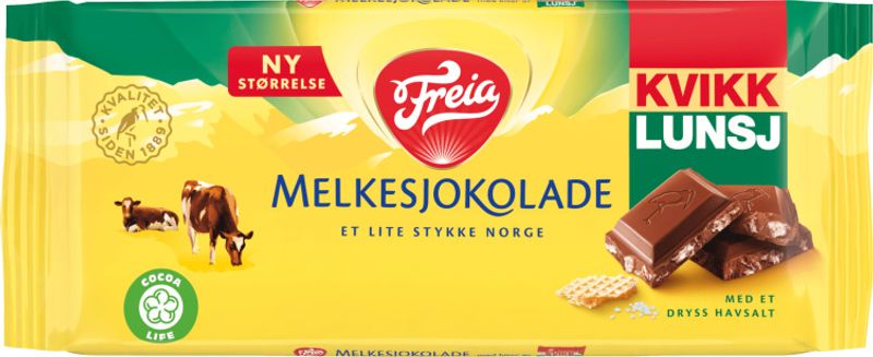 Melkesjokolade Kvikk Lunsj 100g.