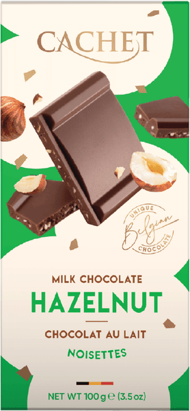 Cachet Milk Chocolate Hazelnut 100g.