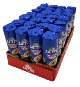Hovedbilde Sjokoringer Sætre 164g*28st./ Hele Eske