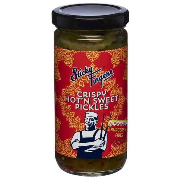 Sticky Fingers Crispy Hot'n Sweet Pickles 226 g